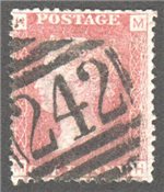 Great Britain Scott 33 Used Plate 203 - MH